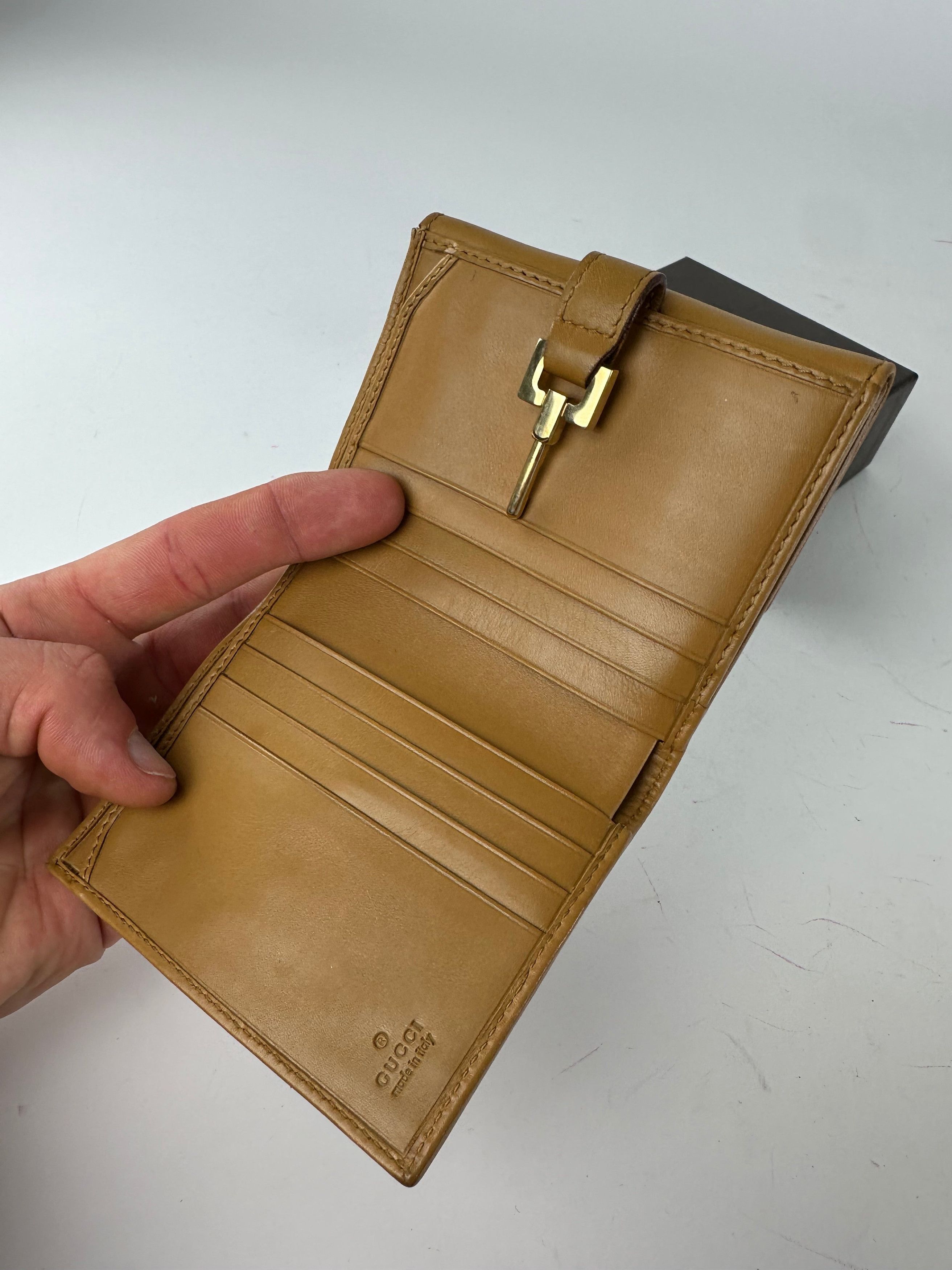Gucci Vintage Jackie Suede Leather Wallet Pink Beige Size ONE SIZE - 5 Thumbnail