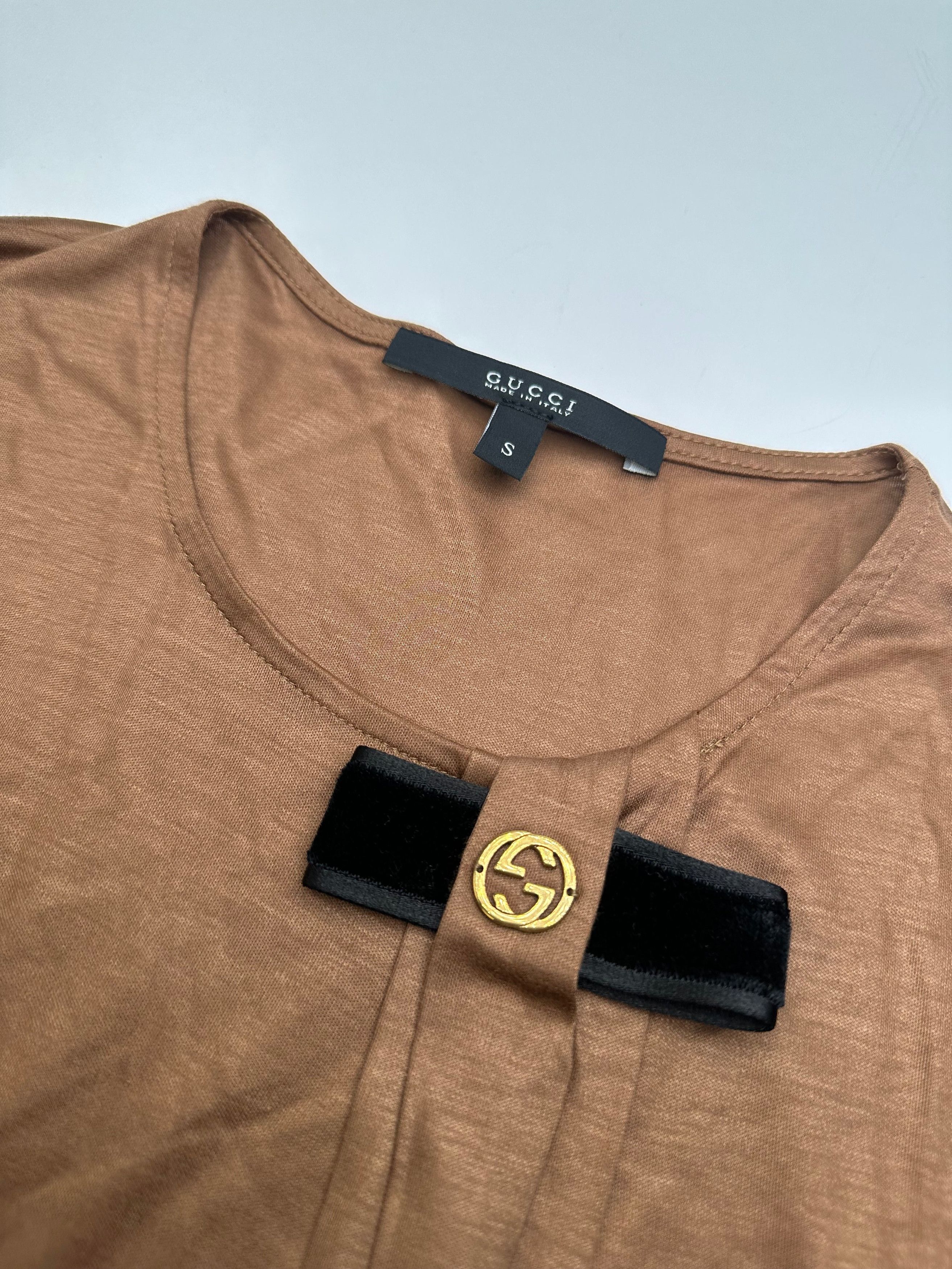 Gucci Vintage GG Shirt Brown M Size S / US 4 / IT 40 - 7 Thumbnail