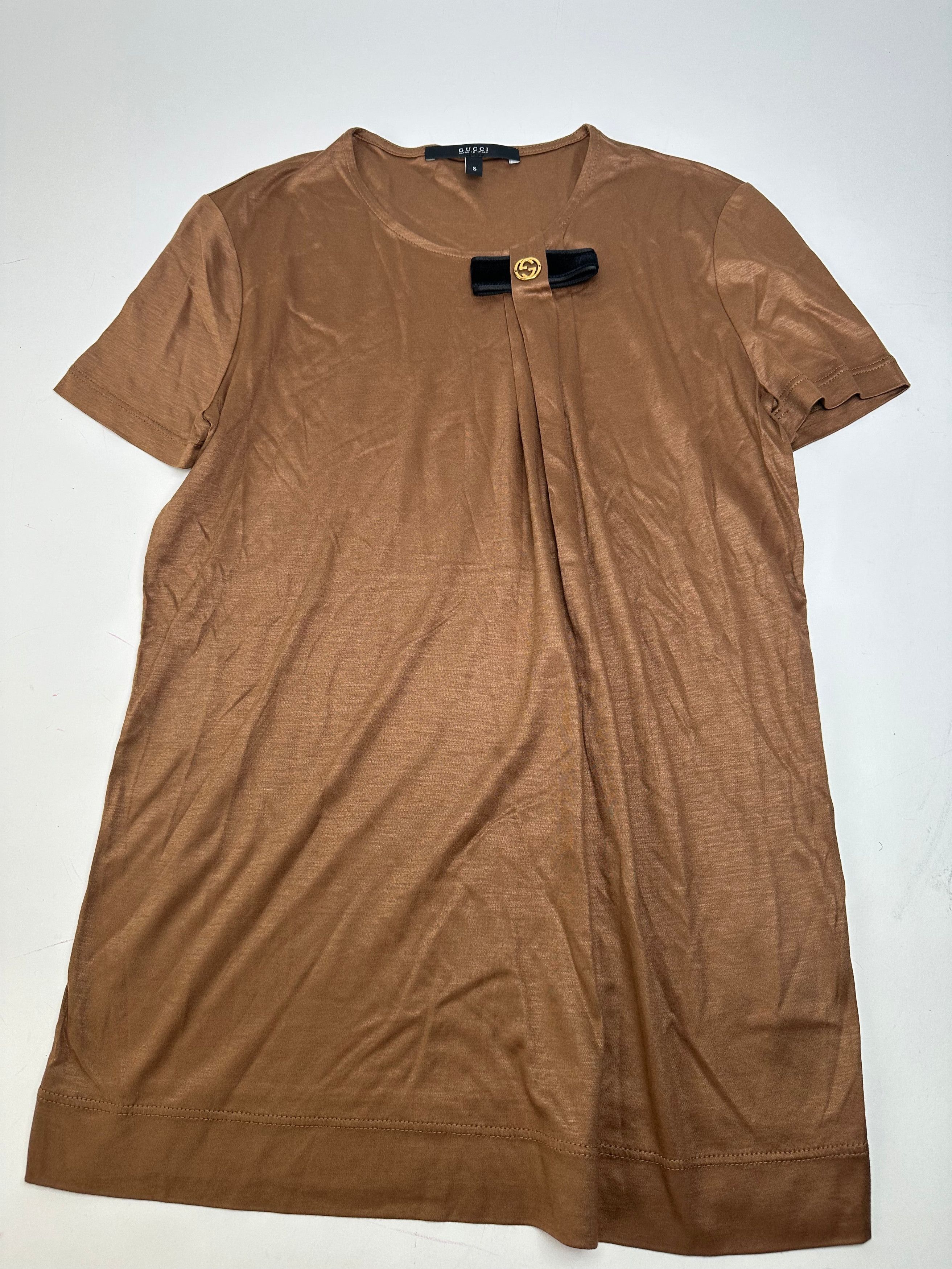 Gucci Vintage GG Shirt Brown M Size S / US 4 / IT 40 - 5 Thumbnail