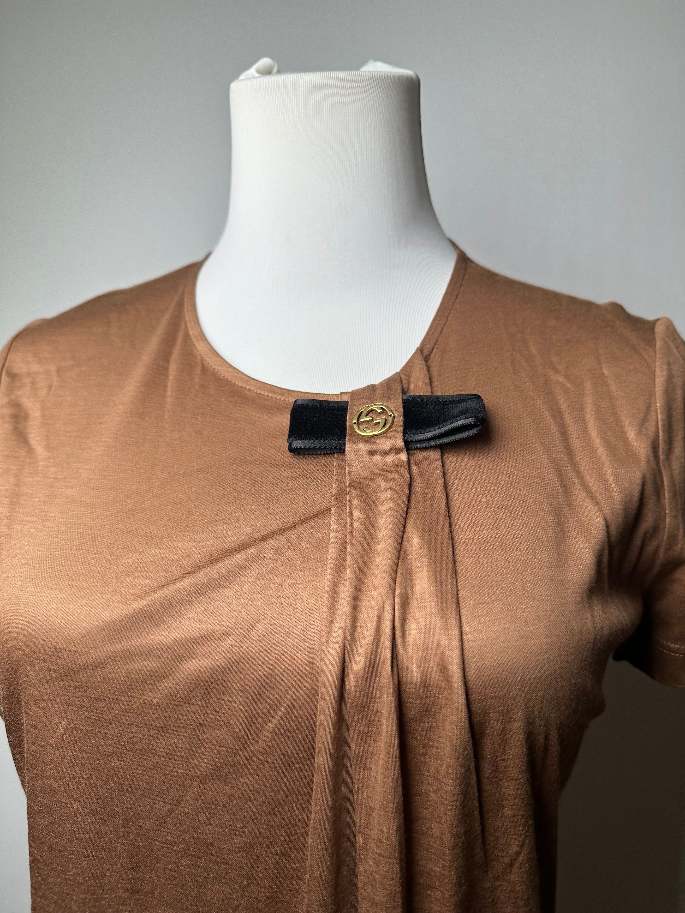 Gucci Vintage GG Shirt Brown M Size S / US 4 / IT 40 - 13 Thumbnail