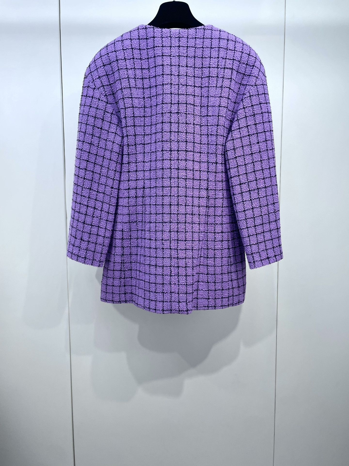 Chanel Chanel 22S Purple Tweed Plaid Jacket Size S / US 4 / IT 40 - 2 Thumbnail
