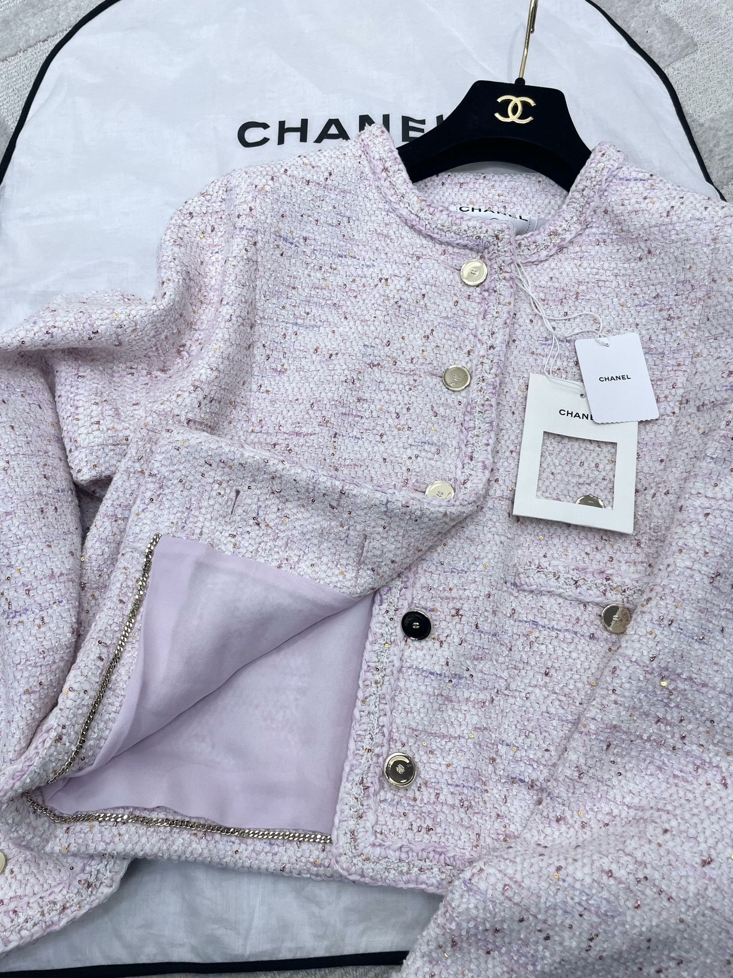 Chanel Chanel 26P Tweed Glitter Woven Jacket Size S / US 4 / IT 40 - 5 Thumbnail