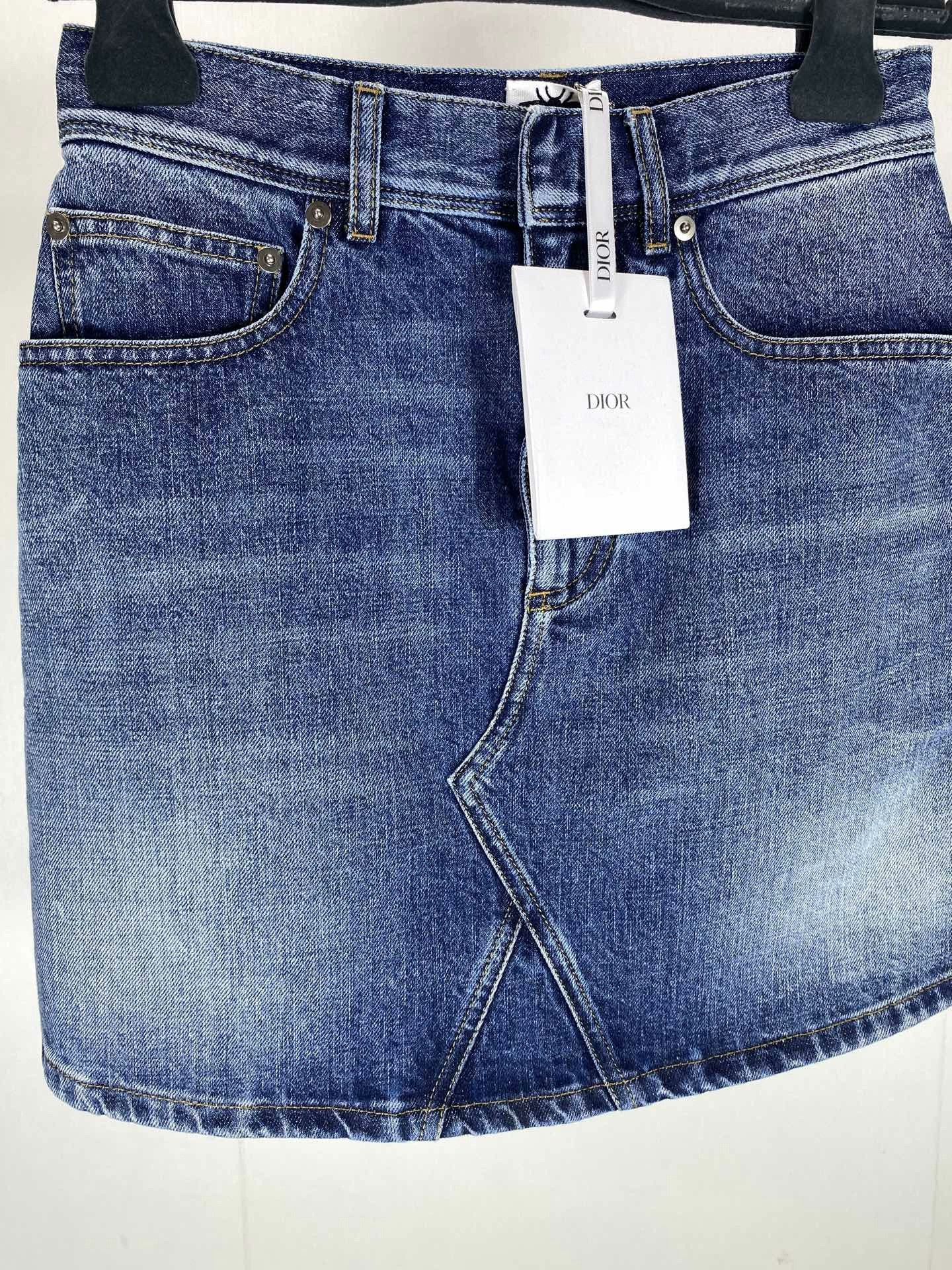 Dior Dior 25 Denim Skirt Size 34" / US 12 / IT 48 - 3 Thumbnail