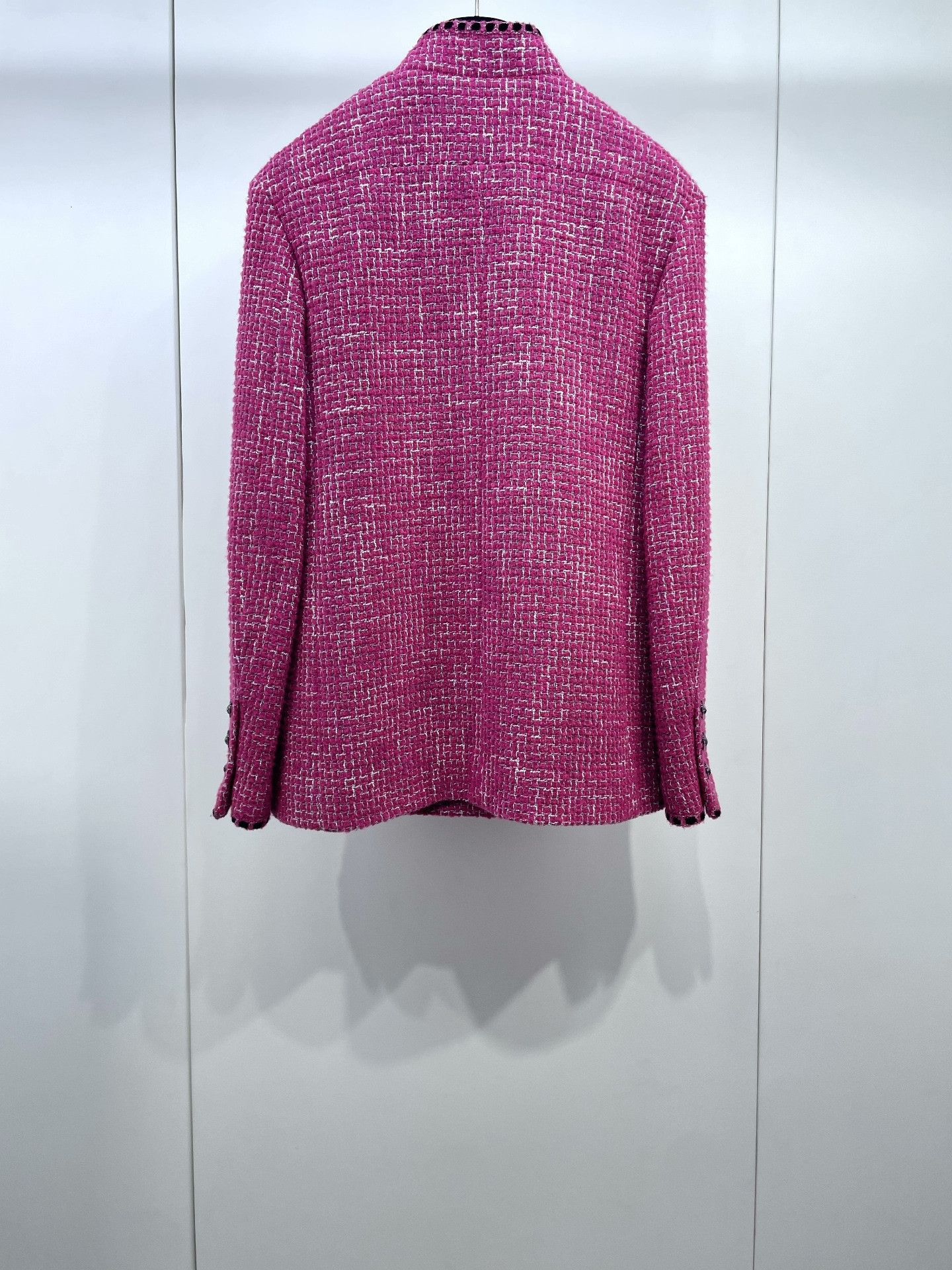 Chanel Chanel 22B Pink Tweed Stand Collar Jacket Size XS / US 0-2 / IT 36-38 - 2 Thumbnail