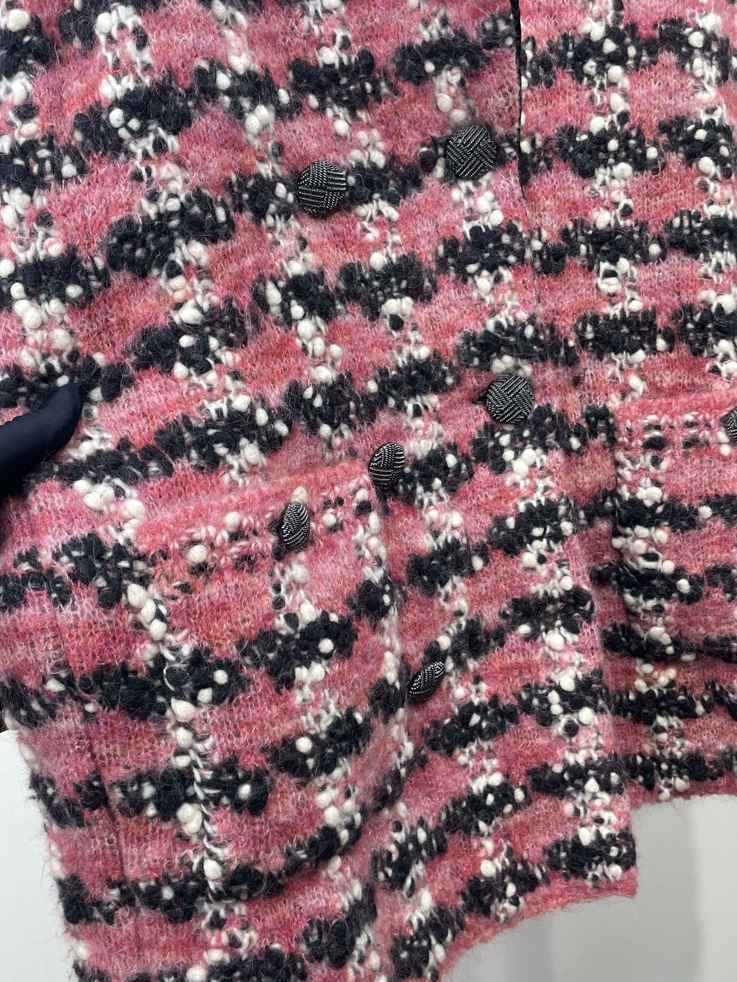 Chanel Chanel Pink Black Tweed Jacket Size XS / US 0-2 / IT 36-38 - 4 Thumbnail