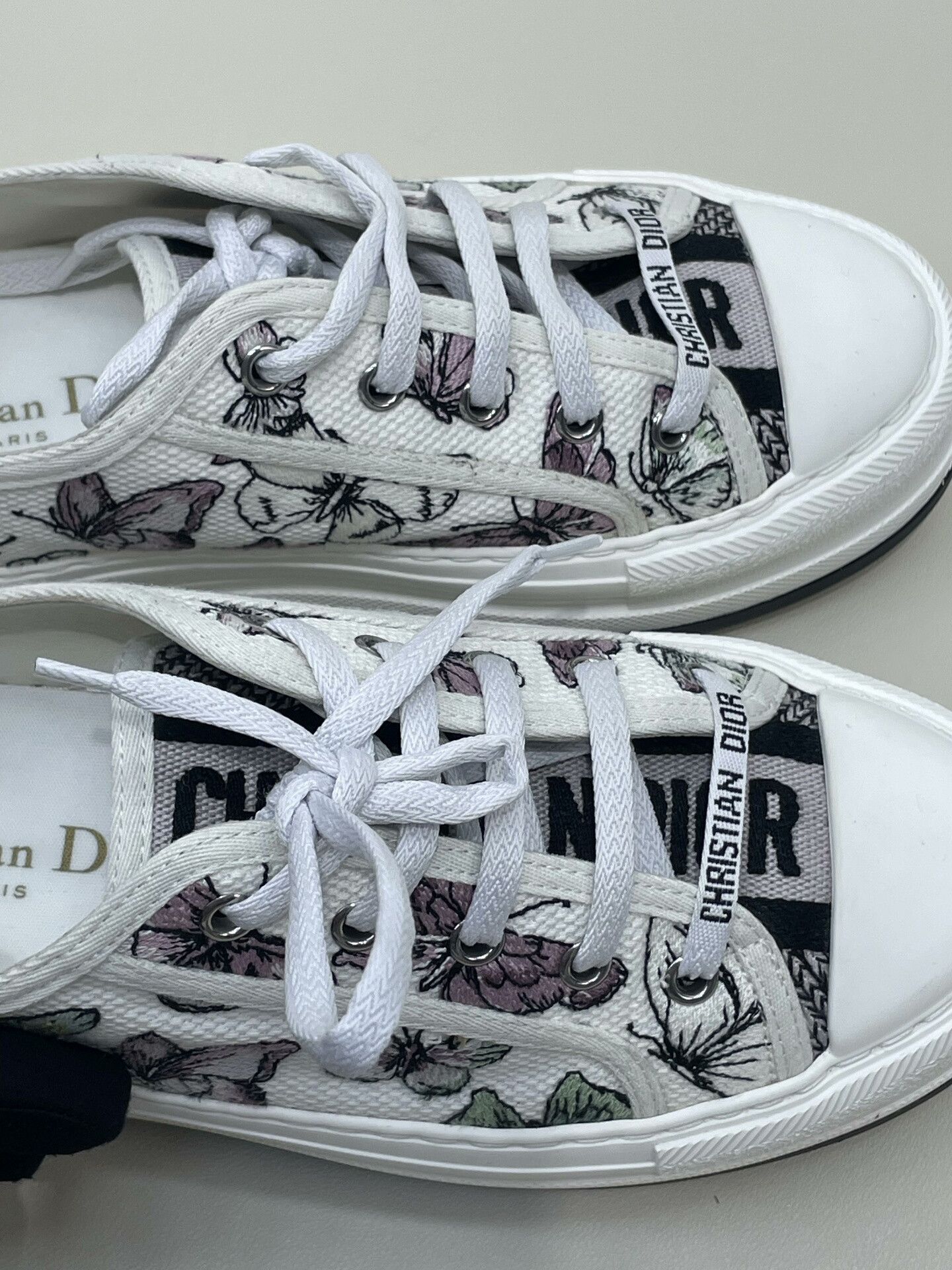 Dior DIOR Walk'n'Dior Butterfly Embroidered Sneakers Size US 6 / IT 36 - 6 Thumbnail