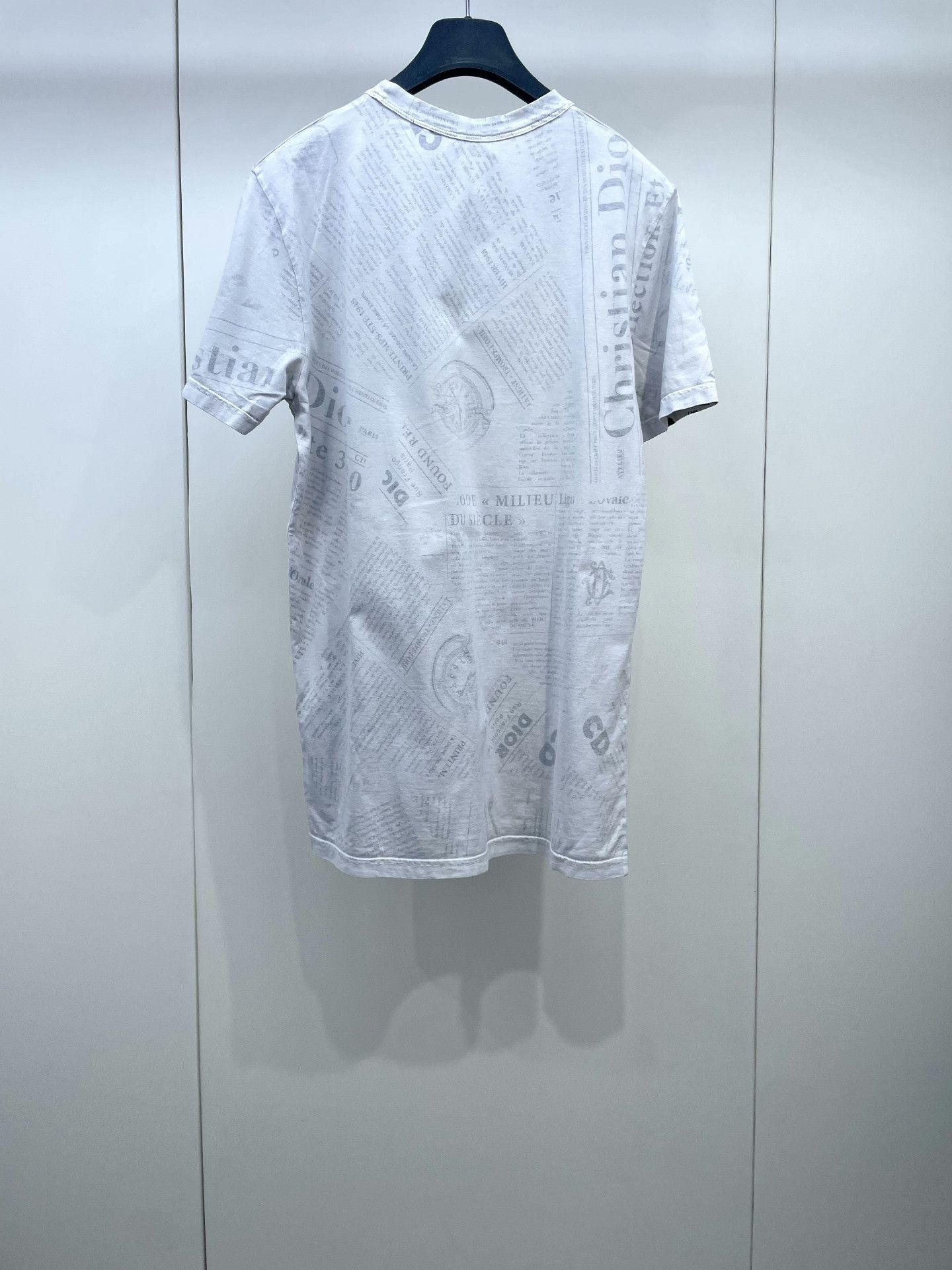 Dior Dior x Daniel Arsham Reverse Newspaper Print Short-Sleeve Size XXS / US 00 / IT 34 - 2 Thumbnail