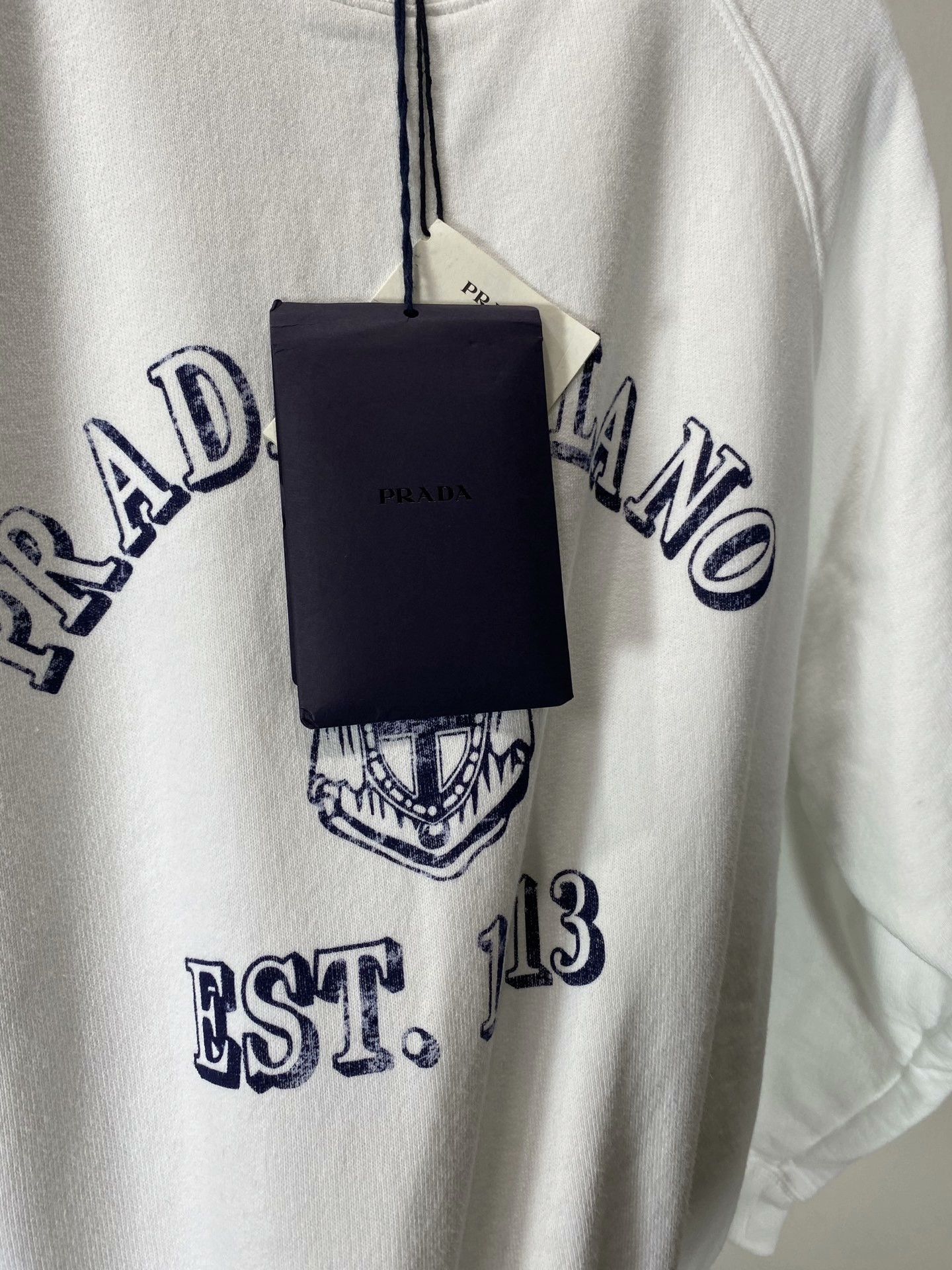 Prada Prada 25 Preppy Distressed Sweatshirt Size XS / US 0-2 / IT 36-38 - 6 Thumbnail