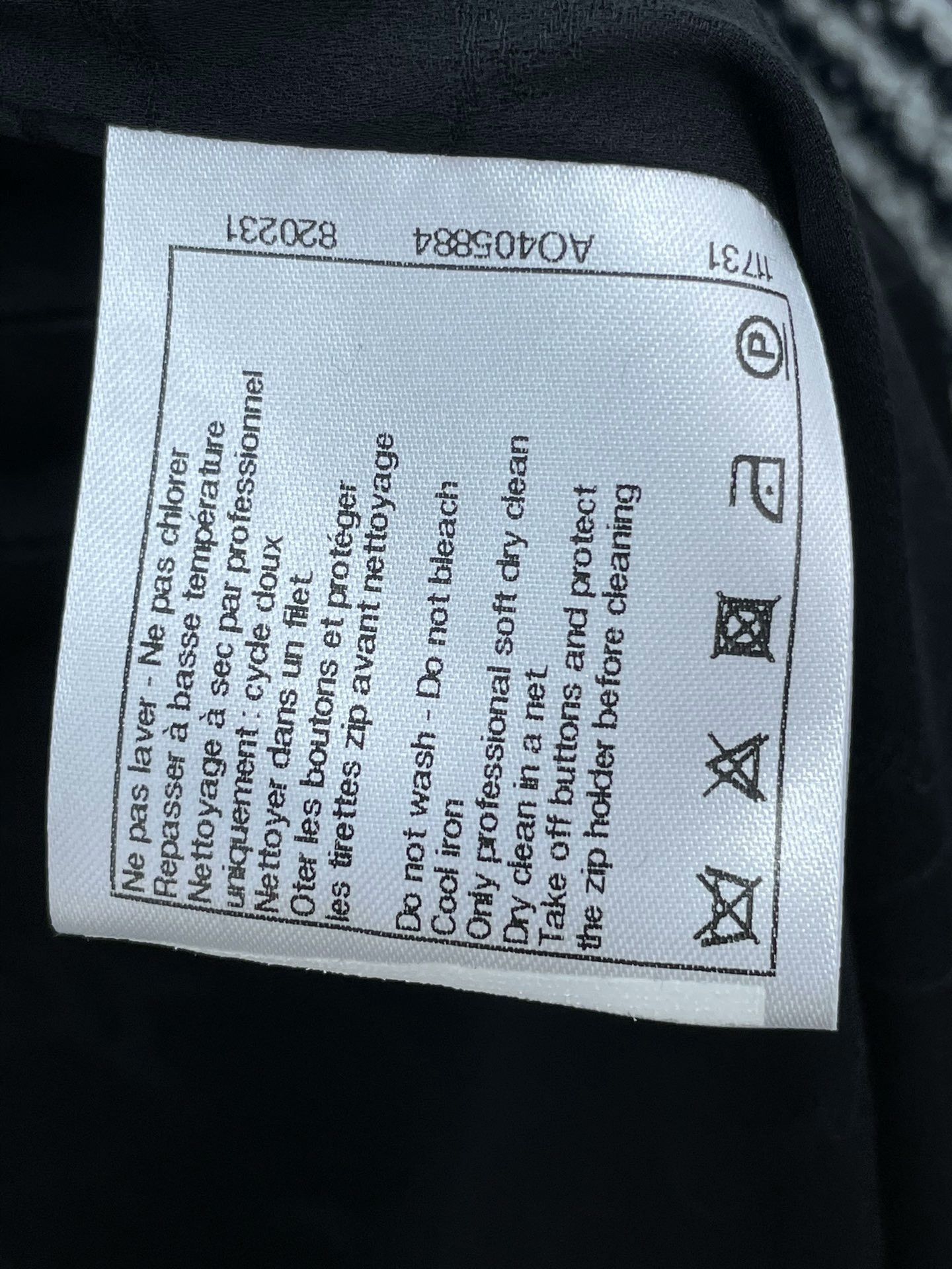 Chanel Chanel Black White Twill Long Coat Size XXS / US 00 / IT 34 - 7 Thumbnail