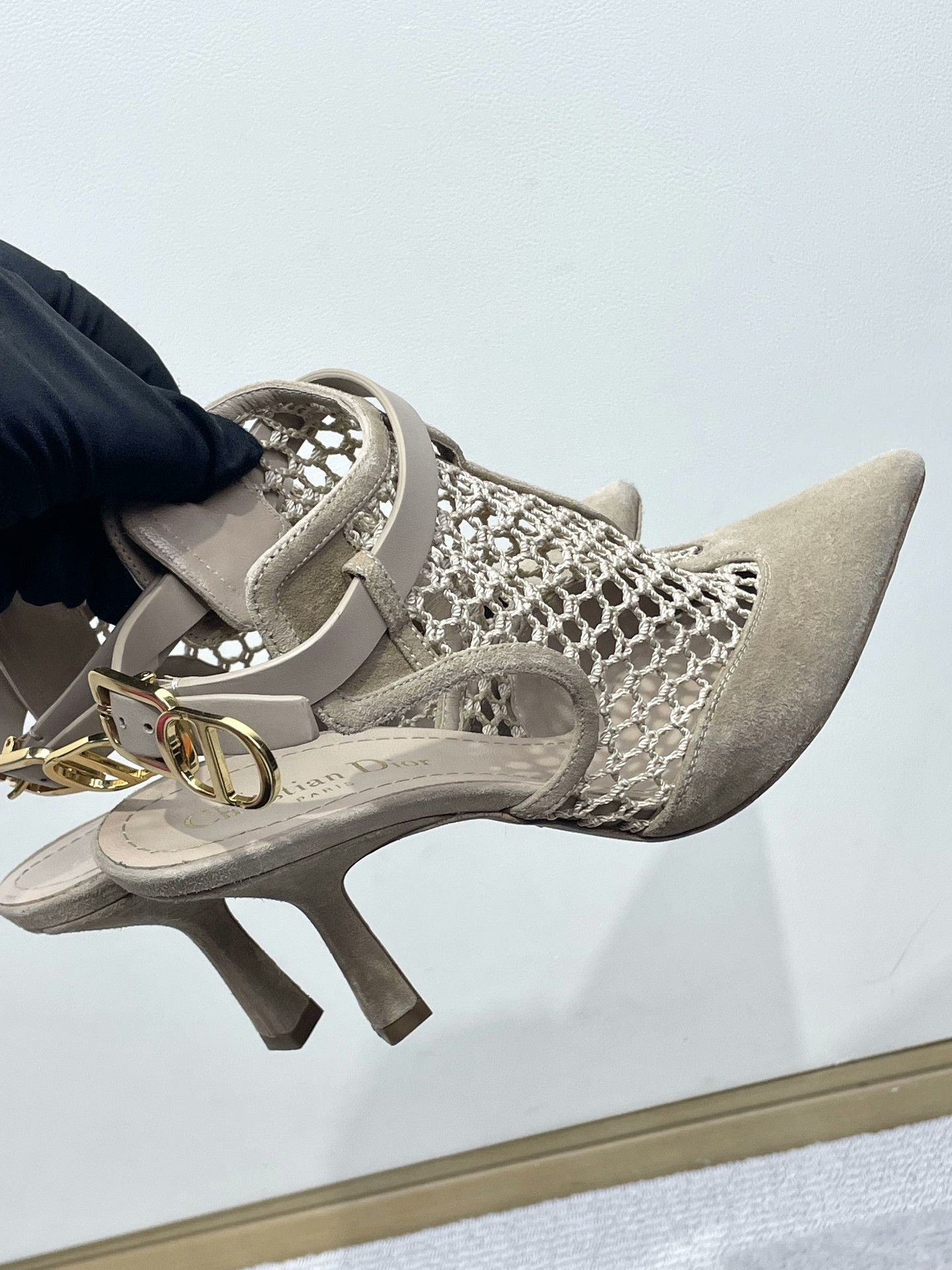 Dior Dior Pointed Toe Cutout Heels Size US 6.5 / IT 36.5 - 3 Thumbnail