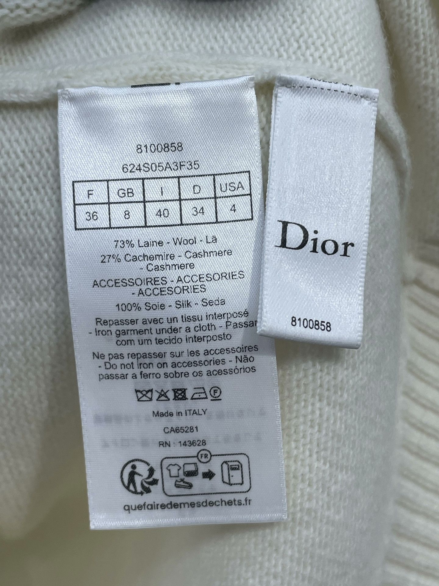 Dior Dior 2026 New Bow Knit Top Size XS / US 0-2 / IT 36-38 - 7 Thumbnail