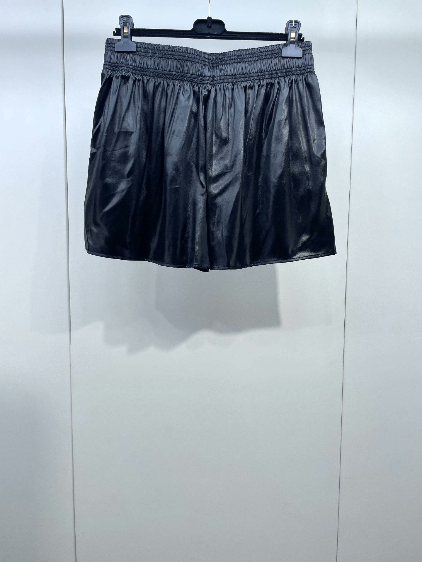Celine Celine Black Satin Shorts Size 38" / US 16 / IT 52 - 2 Thumbnail