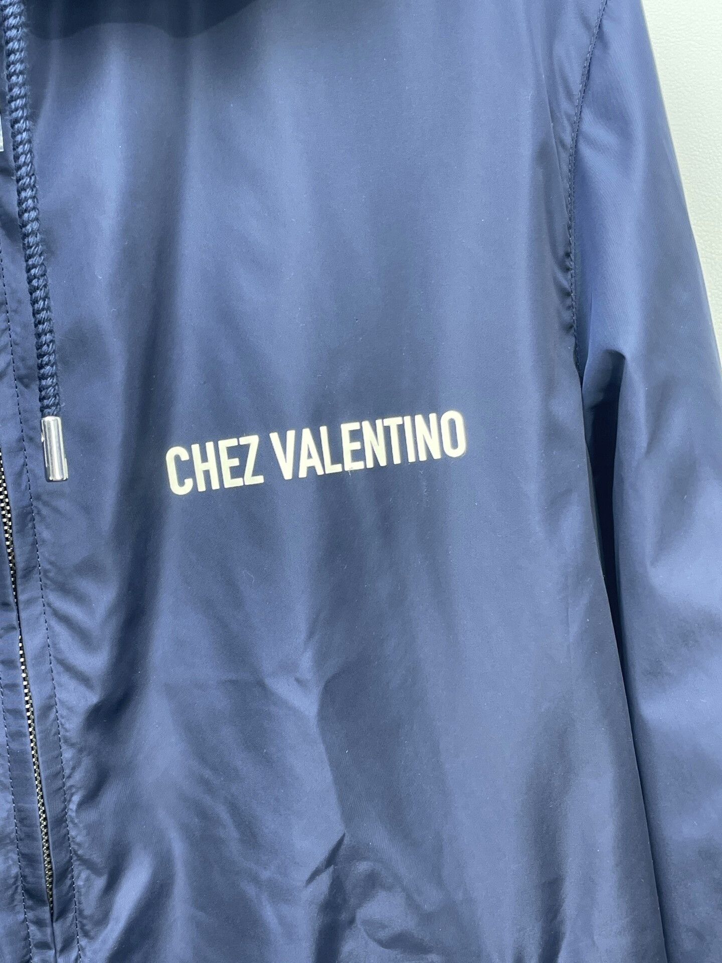 Valentino Valentino 25 New Navy Hooded Zip Jacket Size US M / EU 48-50 / 2 - 4 Thumbnail