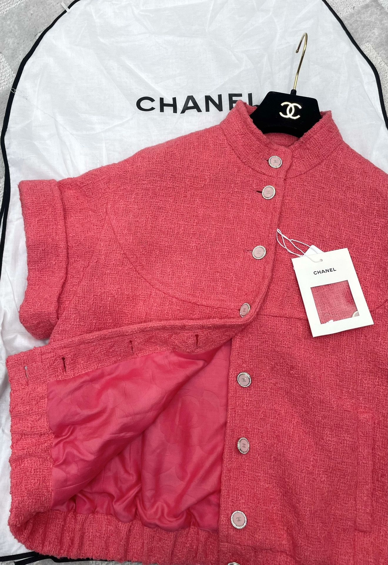 Chanel Chanel 26C Resort Red Stand Collar Vest Size S / US 4 / IT 40 - 5 Thumbnail