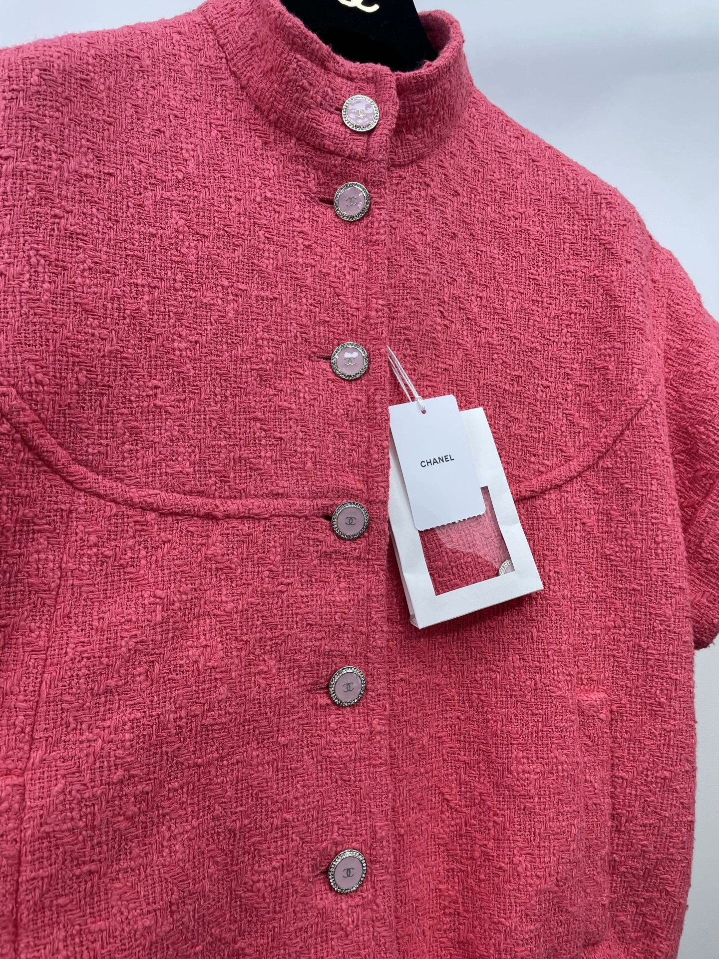 Chanel Chanel 26C Resort Red Stand Collar Vest Size S / US 4 / IT 40 - 3 Thumbnail