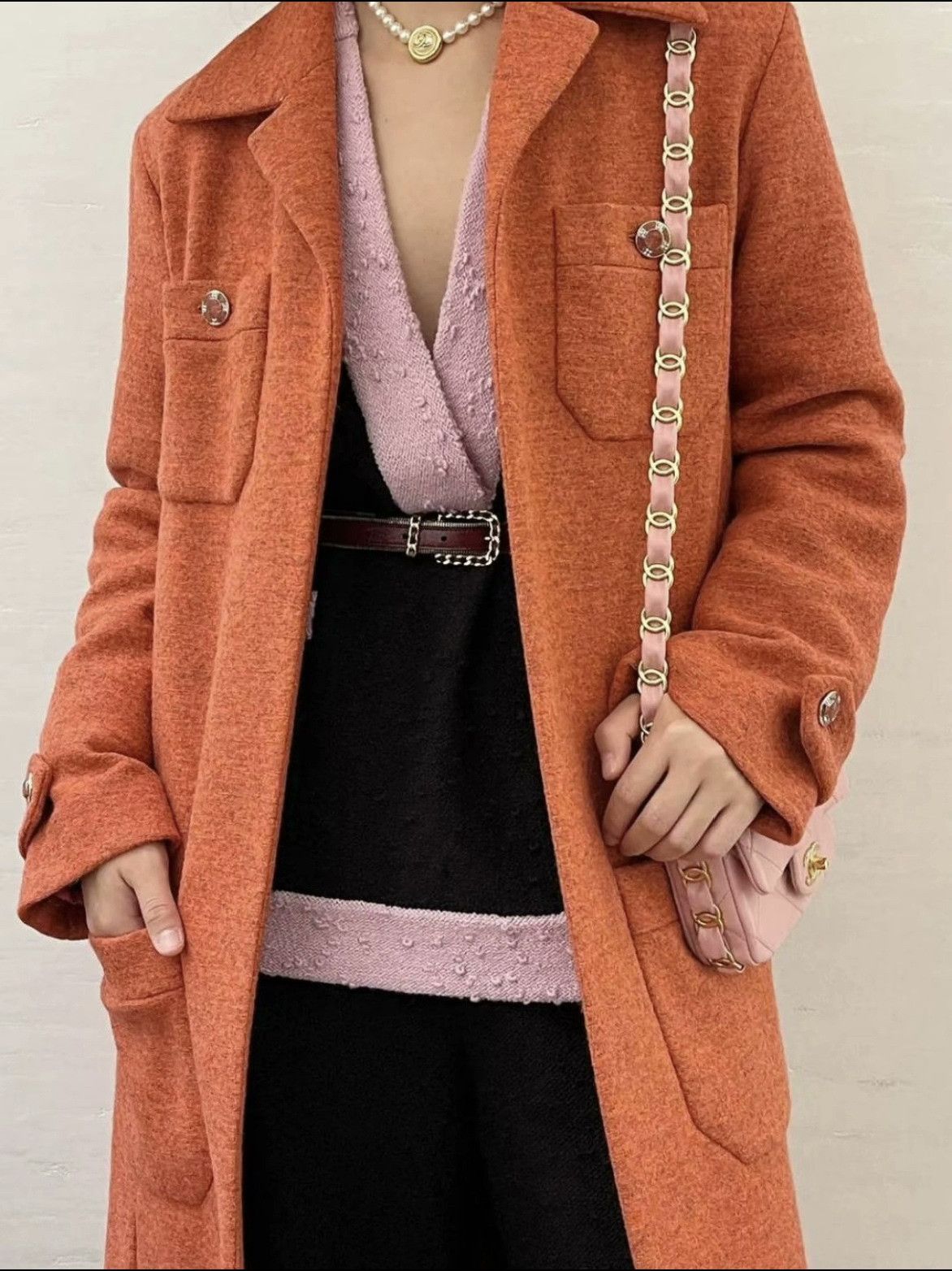 Chanel Chanel Belted Lapel Four-Pocket Coat Size XS / US 0-2 / IT 36-38 - 9 Thumbnail