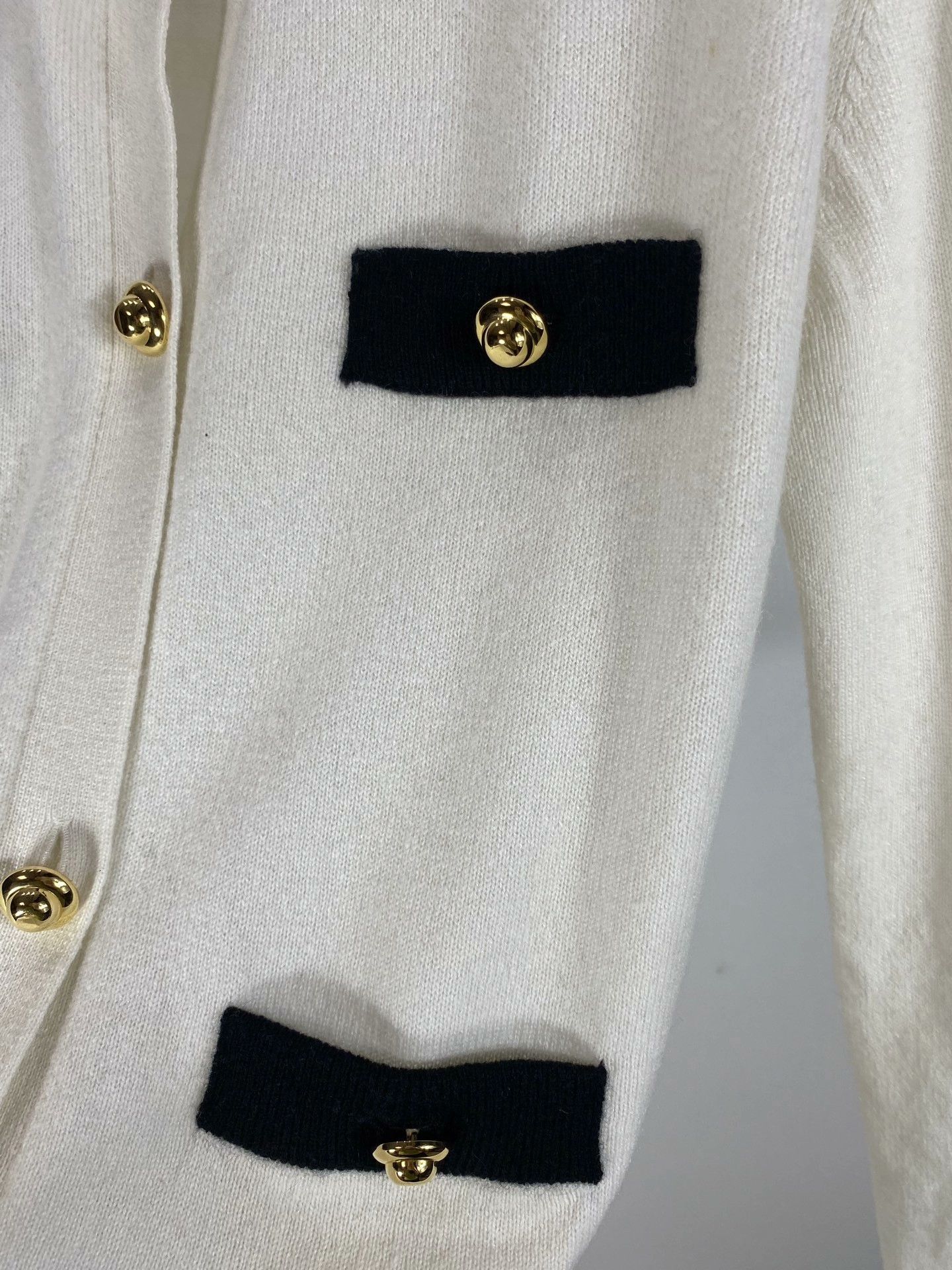 Miu Miu Miu Miu Gold Button Knit Cardigan Size S / US 4 / IT 40 - 4 Thumbnail