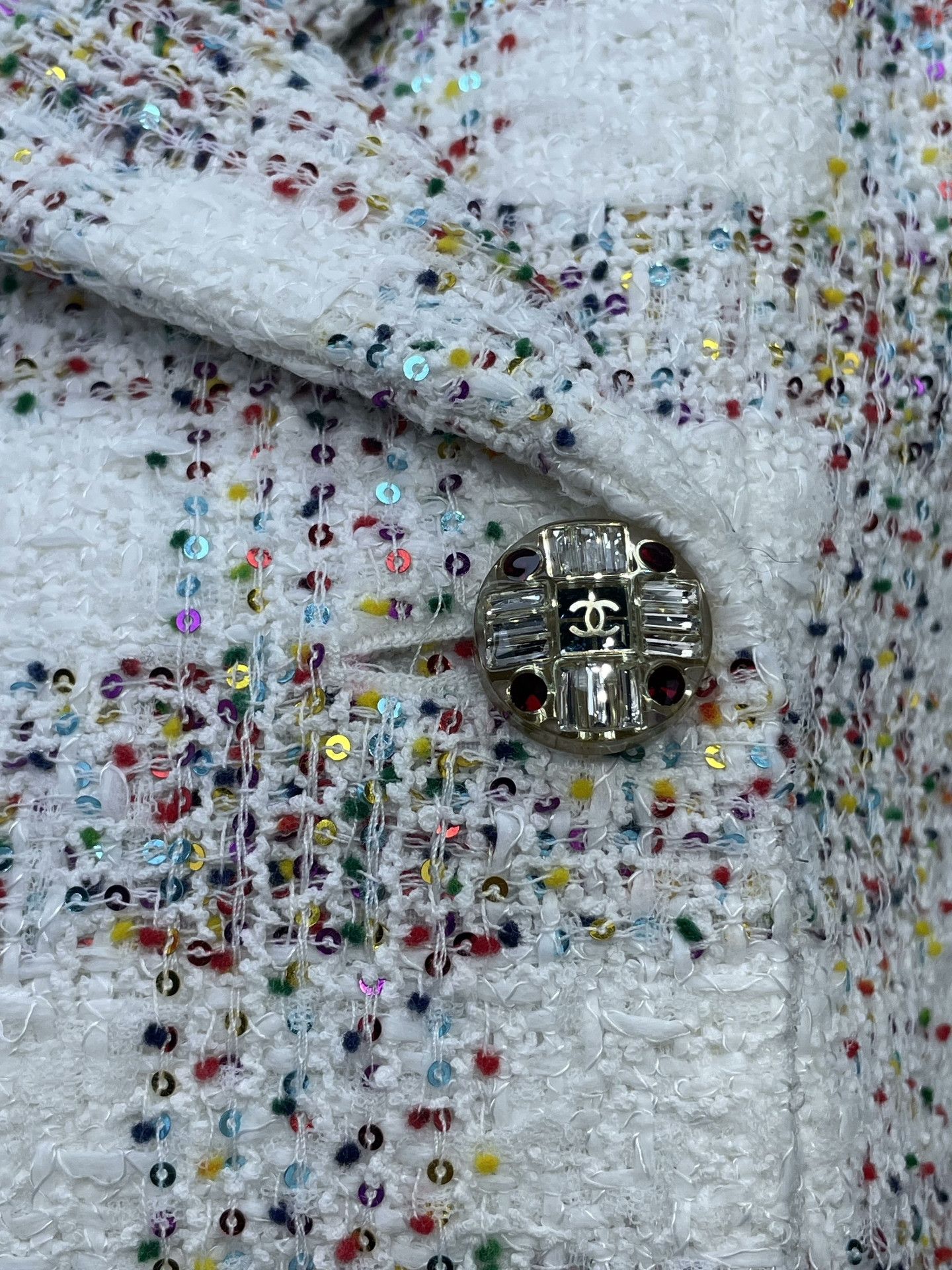 Chanel Chanel 24S Sequin Plaid Jacket Size XXS / US 00 / IT 34 - 5 Thumbnail