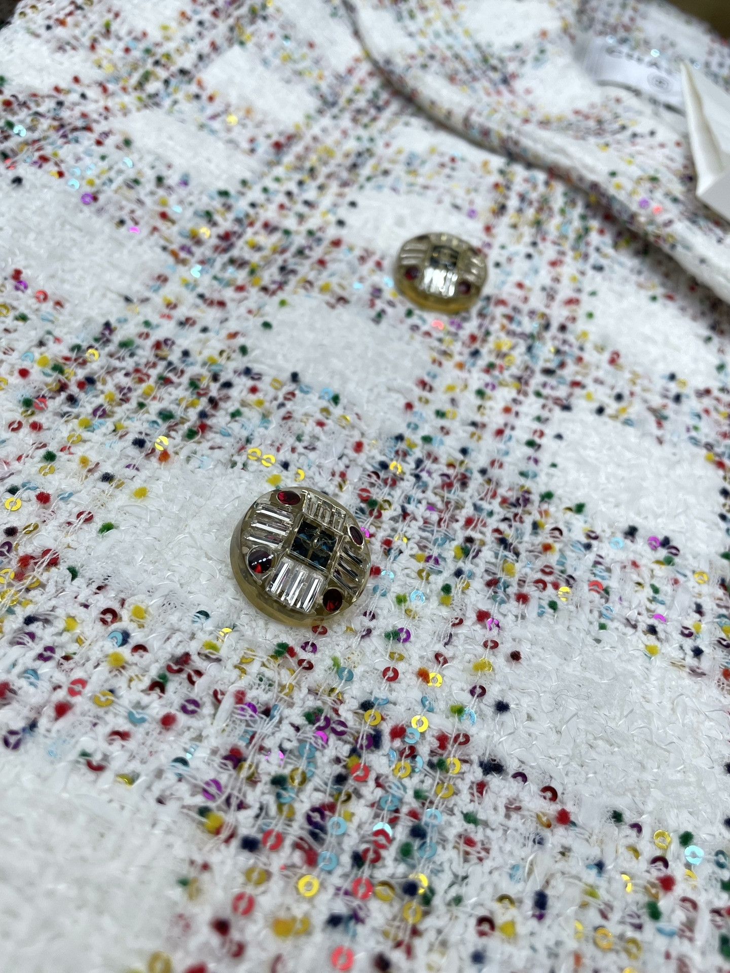 Chanel Chanel 24S Sequin Plaid Jacket Size XXS / US 00 / IT 34 - 3 Thumbnail