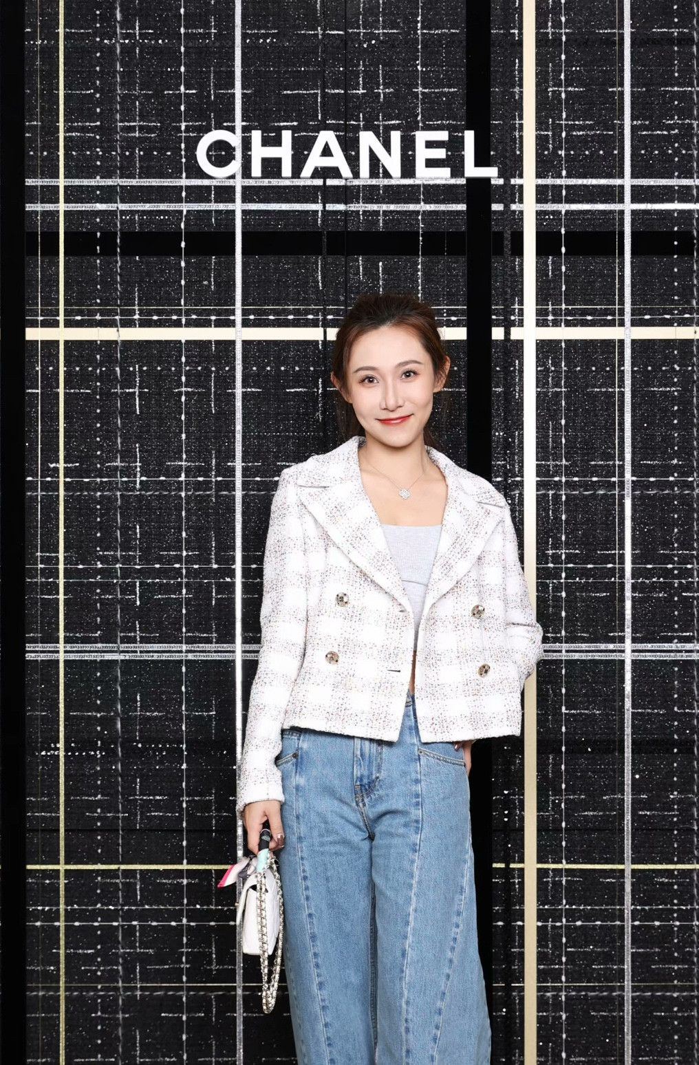 Chanel Chanel 24S Sequin Plaid Jacket Size XXS / US 00 / IT 34 - 7 Thumbnail