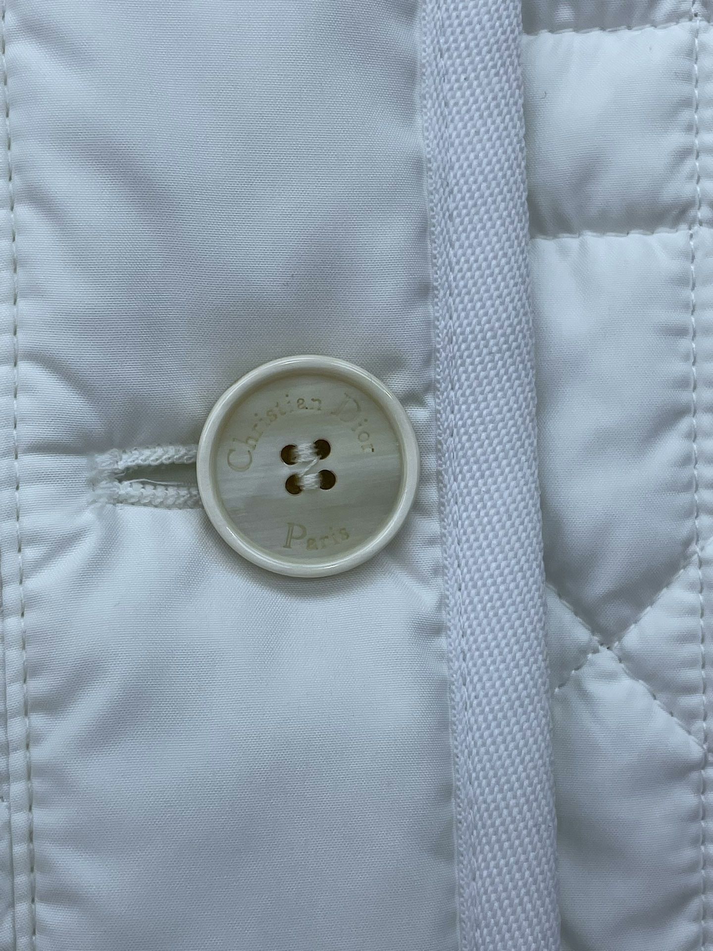 Dior Dior Cannage Quilted Short-Sleeve Coat Size XS / US 0-2 / IT 36-38 - 4 Thumbnail