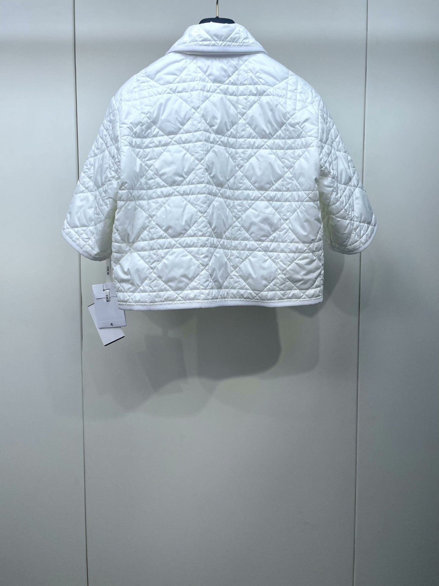 Dior Dior Cannage Quilted Short-Sleeve Coat Size XS / US 0-2 / IT 36-38 - 2 Thumbnail