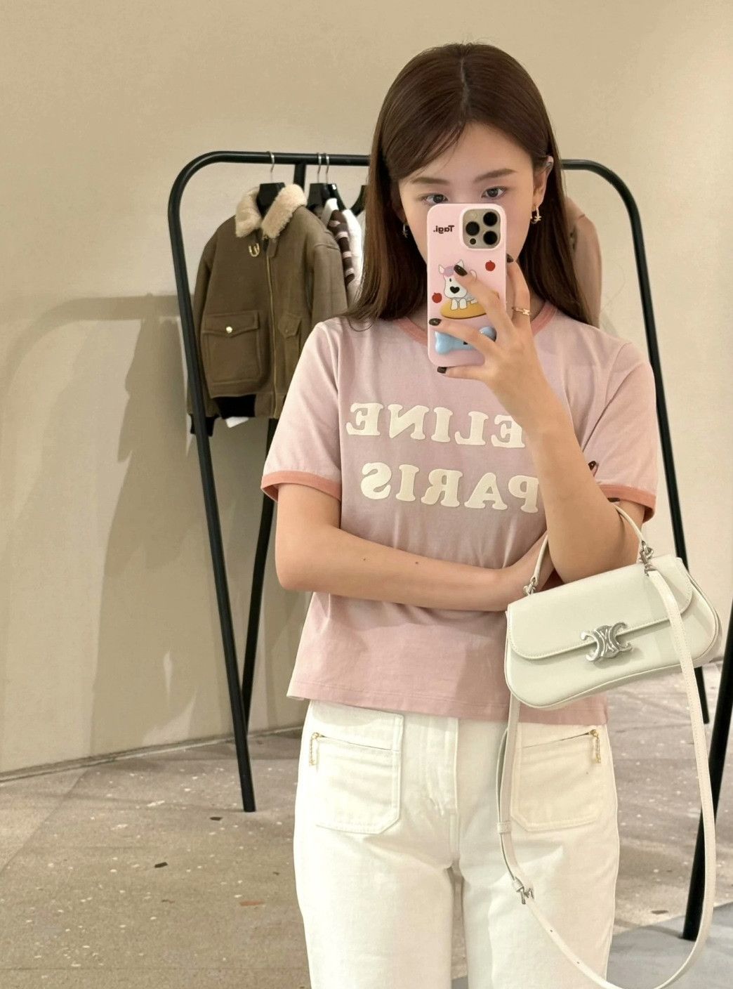 Celine Celine 2025 Pink Short-Sleeve Top Size XS / US 0-2 / IT 36-38 - 7 Thumbnail
