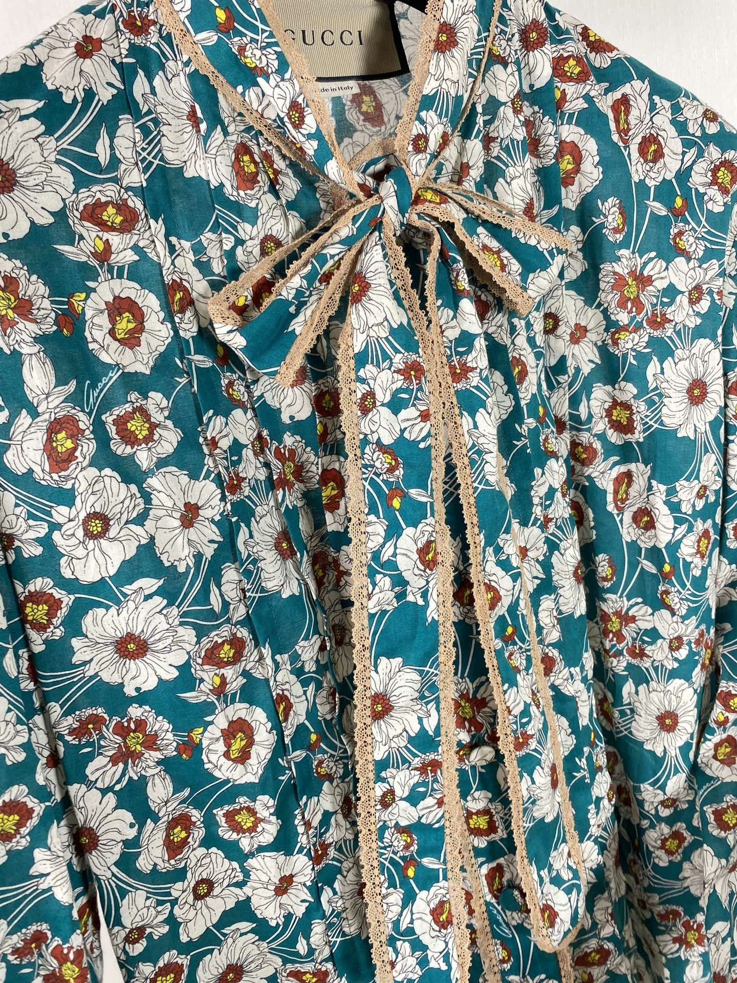 Gucci Gucci Floral Bow Shirt Size XS / US 0-2 / IT 36-38 - 6 Thumbnail