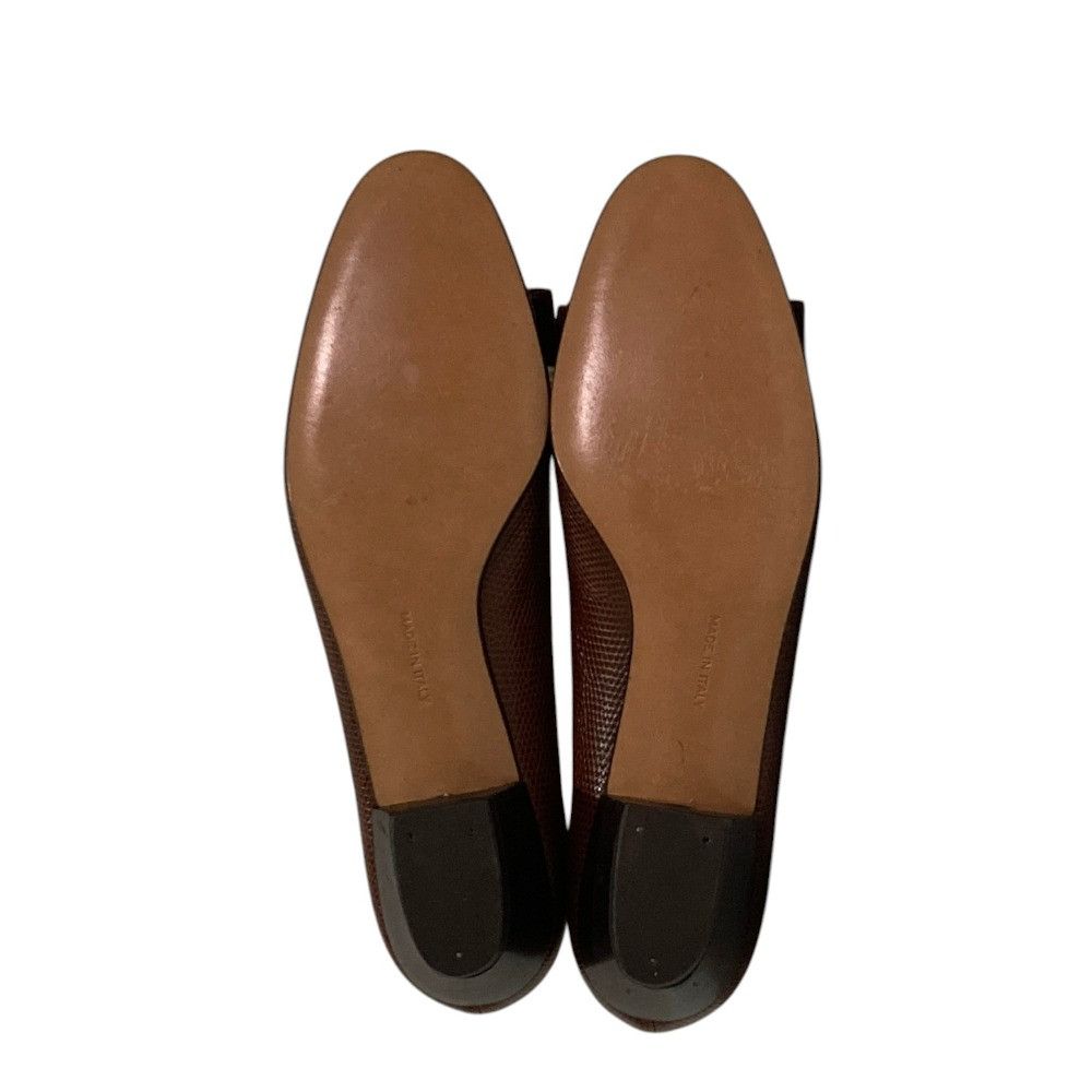Salvatore Ferragamo Salvatore Ferragamo Salvatore Ferragamo Embossed Leather Pumps Leather Shoes DUTY FREE for USA Size ONE SIZE - 4 Thumbnail