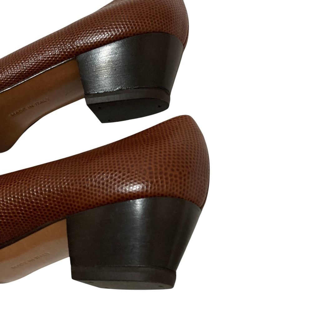 Salvatore Ferragamo Salvatore Ferragamo Salvatore Ferragamo Embossed Leather Pumps Leather Shoes DUTY FREE for USA Size ONE SIZE - 18 Thumbnail