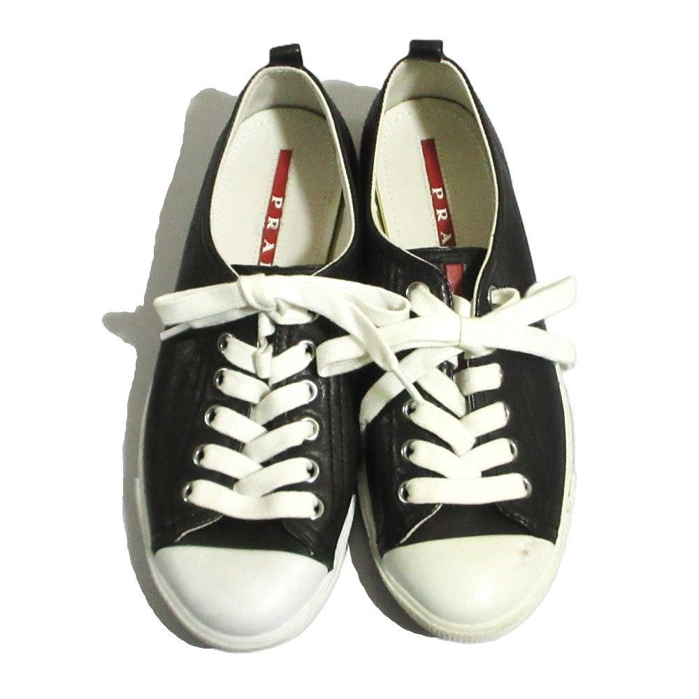 Prada Prada Prada Sports Leather Sneakers Leather Shoes DUTY FREE for USA Size ONE SIZE - 5 Thumbnail