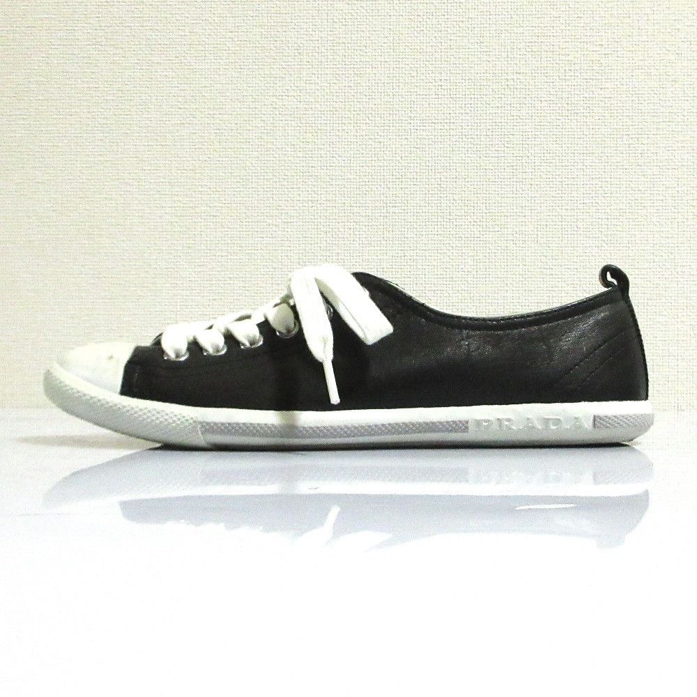 Prada Prada Prada Sports Leather Sneakers Leather Shoes DUTY FREE for USA Size ONE SIZE - 2 Thumbnail