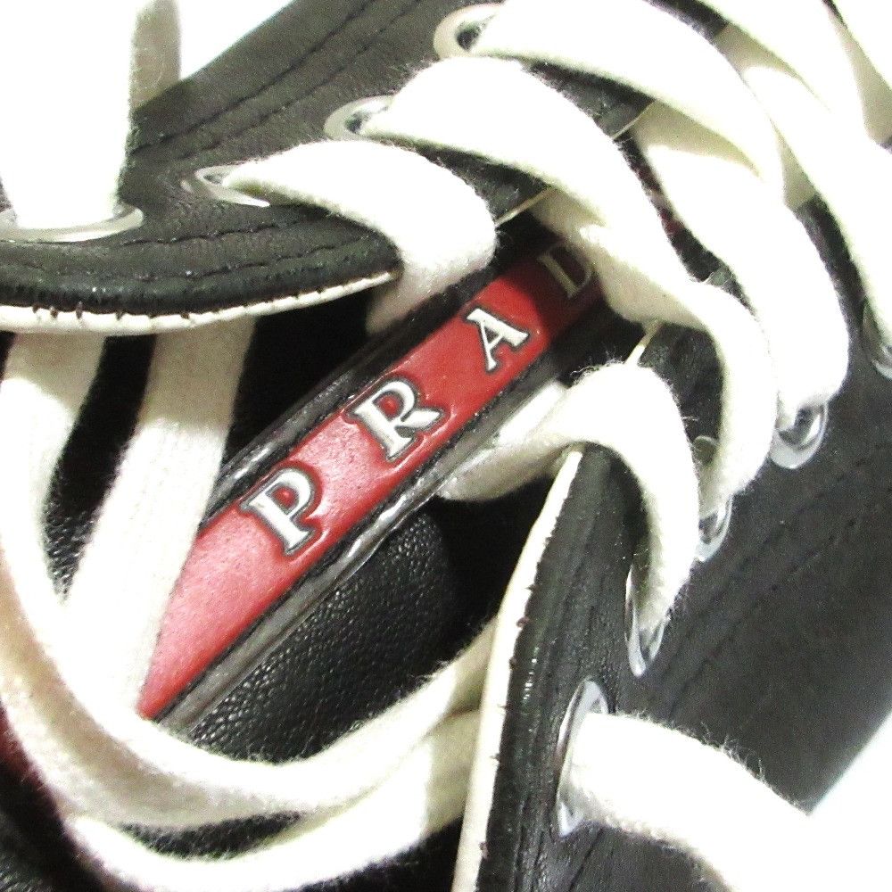 Prada Prada Prada Sports Leather Sneakers Leather Shoes DUTY FREE for USA Size ONE SIZE - 7 Thumbnail