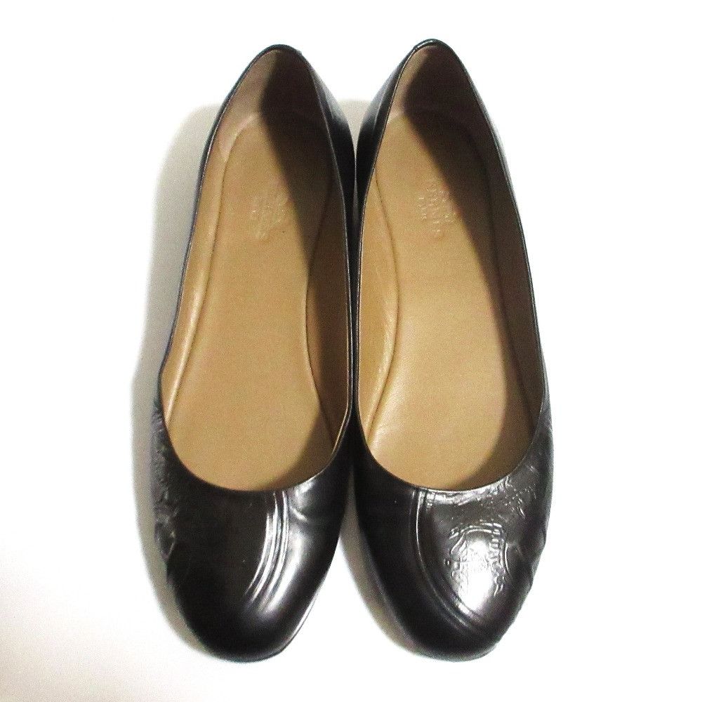 Hermes Hermes Hermes Ex Libris Embossed Calfskin Flats Leather Shoes DUTY FREE for USA Size ONE SIZE - 5 Thumbnail