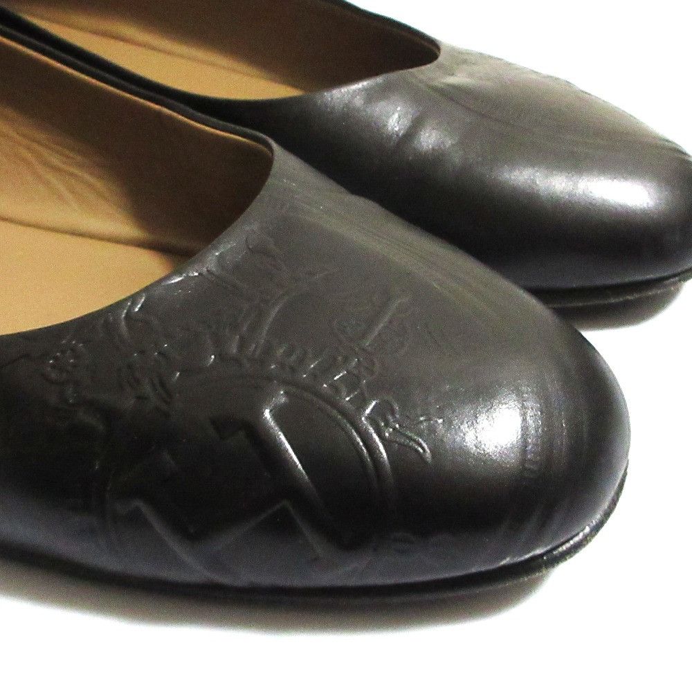 Hermes Hermes Hermes Ex Libris Embossed Calfskin Flats Leather Shoes DUTY FREE for USA Size ONE SIZE - 6 Thumbnail