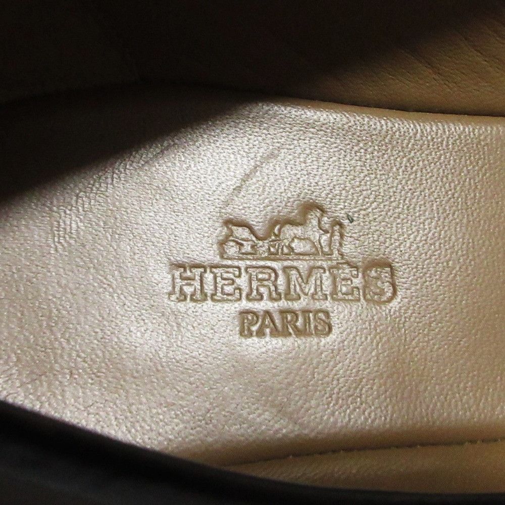 Hermes Hermes Hermes Ex Libris Embossed Calfskin Flats Leather Shoes DUTY FREE for USA Size ONE SIZE - 8 Thumbnail