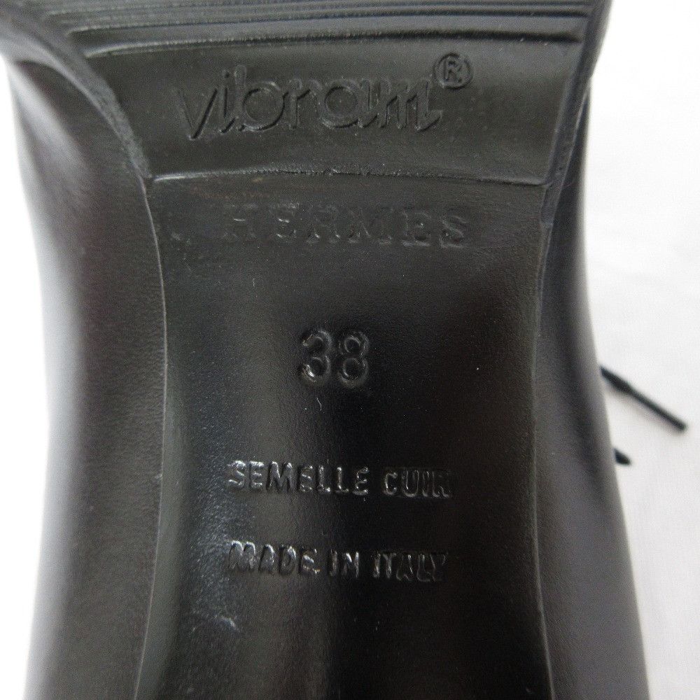 Hermes Hermes Hermes Leather Lace Up Pumps Leather Shoes DUTY FREE for USA Size ONE SIZE - 8 Thumbnail