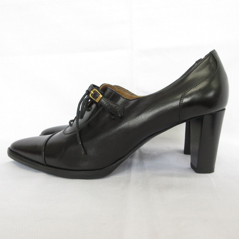 Hermes Hermes Hermes Leather Lace Up Pumps Leather Shoes DUTY FREE for USA Size ONE SIZE - 2 Thumbnail