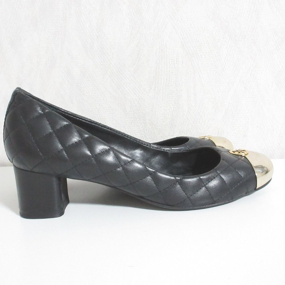 Tory Burch Tory Burch Tory Burch Metal Leather Quilted Pumps Leather Shoes DUTY FREE for USA Size ONE SIZE - 2 Thumbnail