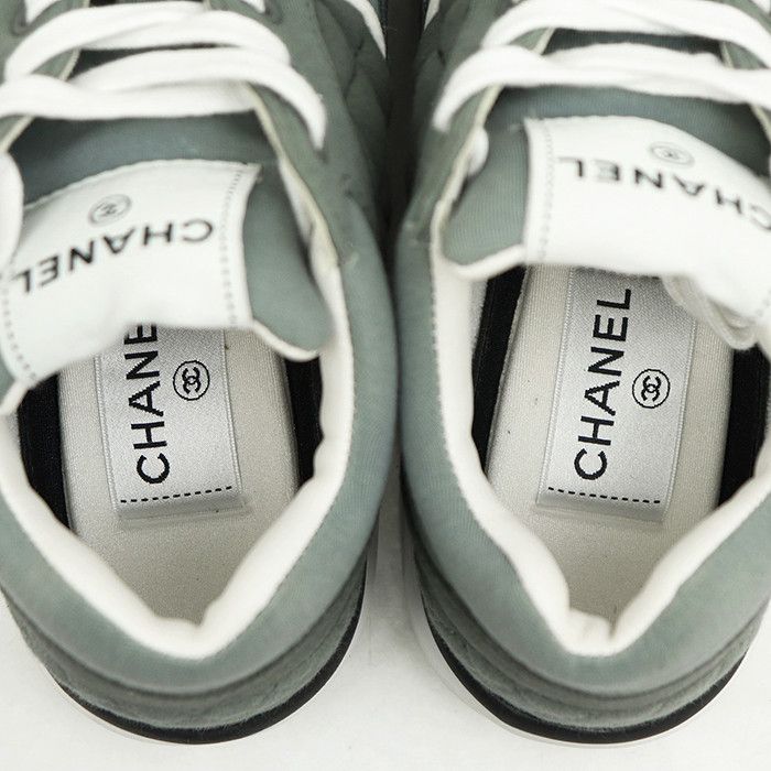 Chanel Chanel Chanel Leather Quilted Sneakers Leather Shoes G40184 DUTY FREE for USA Size ONE SIZE - 16 Thumbnail