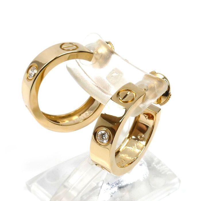 Cartier Cartier Cartier Love Au750 Diamond Earrings Precious Metal Earrings B8017500 DUTY FREE for USA Size ONE SIZE - 2 Thumbnail