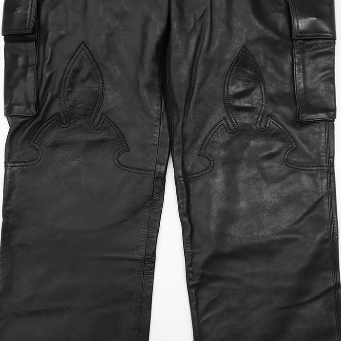 Chrome Hearts Chrome Hearts Chrome Hearts Leather Pants Leather Bottoms DUTY FREE for USA Size ONE SIZE - 12 Thumbnail