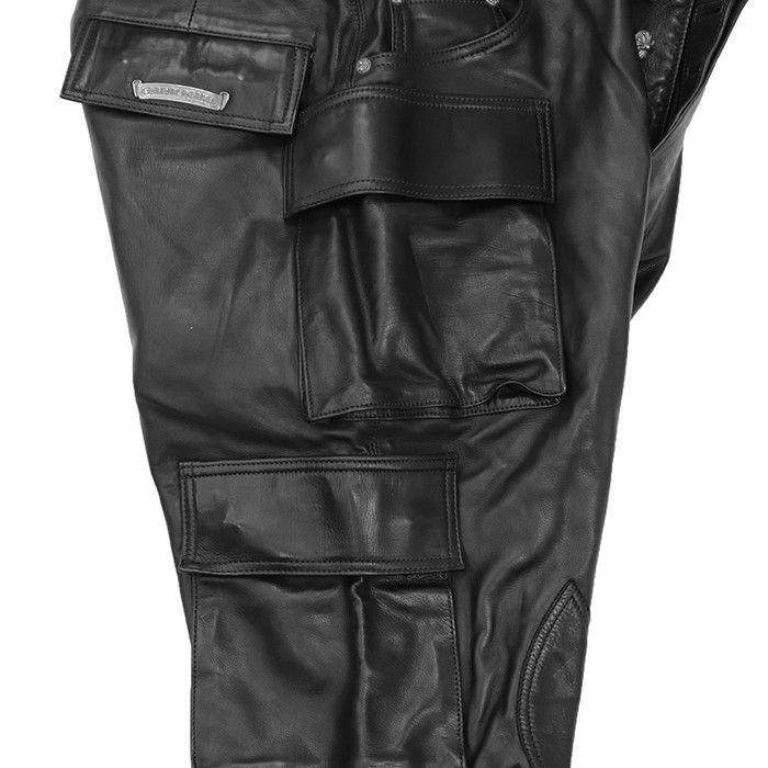Chrome Hearts Chrome Hearts Chrome Hearts Leather Pants Leather Bottoms DUTY FREE for USA Size ONE SIZE - 15 Thumbnail
