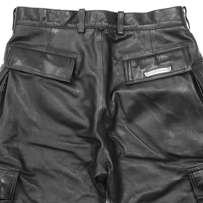 Chrome Hearts Chrome Hearts Chrome Hearts Leather Pants Leather Bottoms DUTY FREE for USA Size ONE SIZE - 6 Thumbnail
