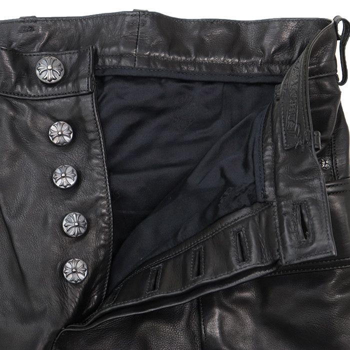 Chrome Hearts Chrome Hearts Chrome Hearts Leather Pants Leather Bottoms DUTY FREE for USA Size ONE SIZE - 11 Thumbnail