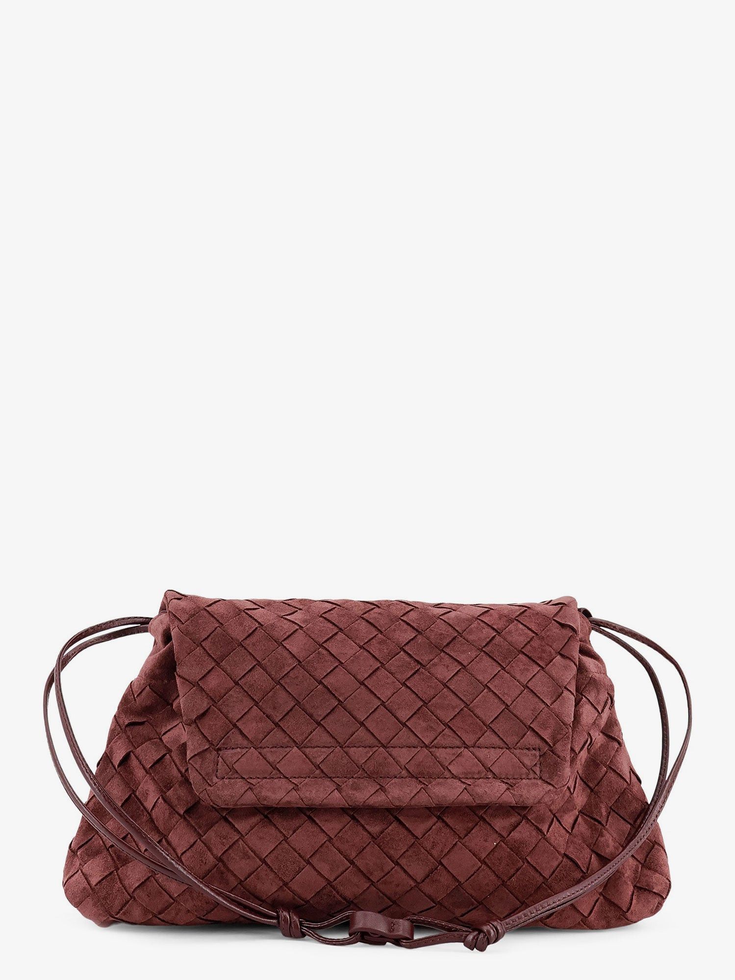 Bottega Veneta Suede Giorno Crossbody Bag With Intrecciato Motif Size ONE SIZE - 2 Thumbnail