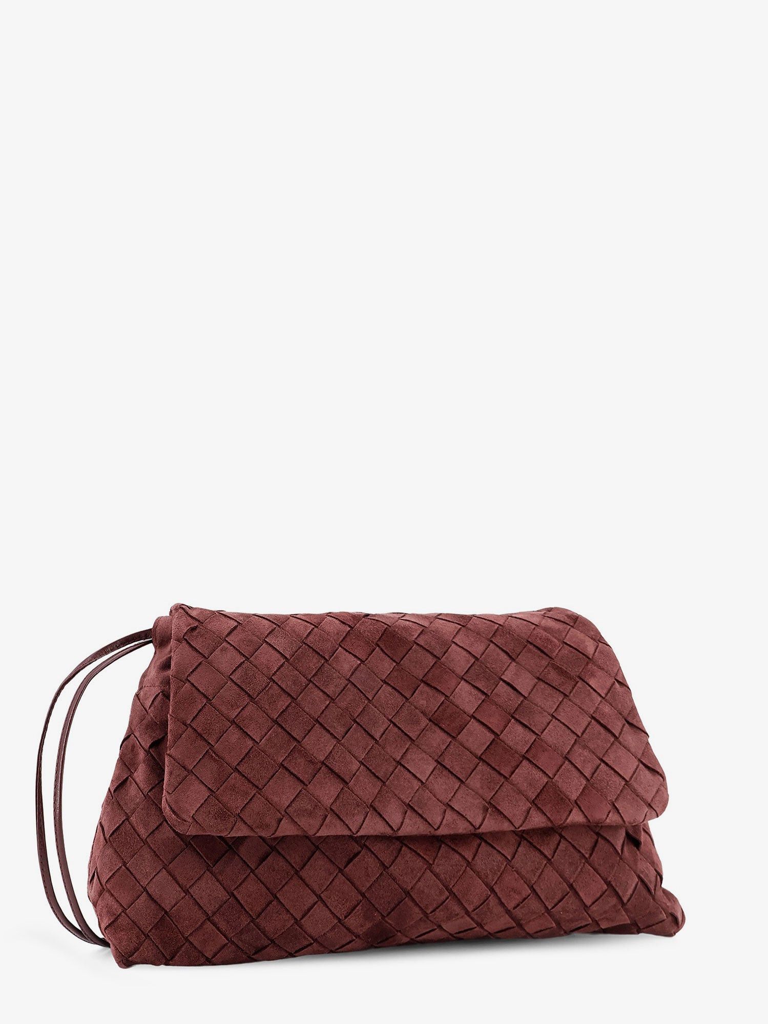 Bottega Veneta Suede Giorno Crossbody Bag With Intrecciato Motif Size ONE SIZE - 3 Thumbnail