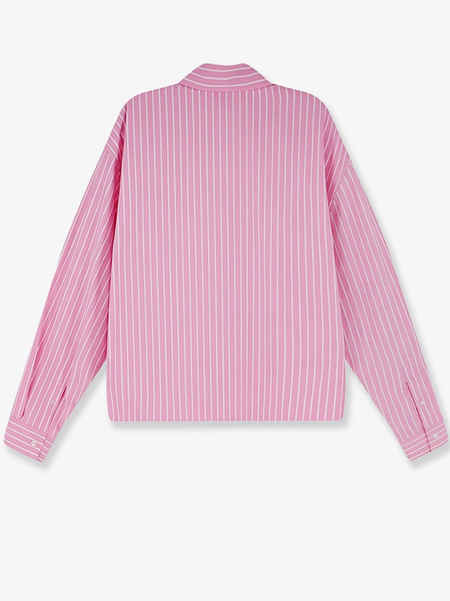 Balenciaga Folded Striped Cotton Shirt Size S / US 4 / IT 40 - 2 Thumbnail