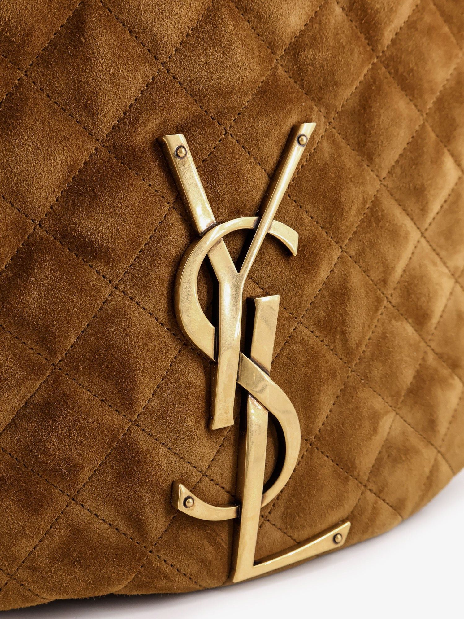 Saint Laurent Paris Icare Hobo Suede Handbag Size ONE SIZE - 4 Thumbnail