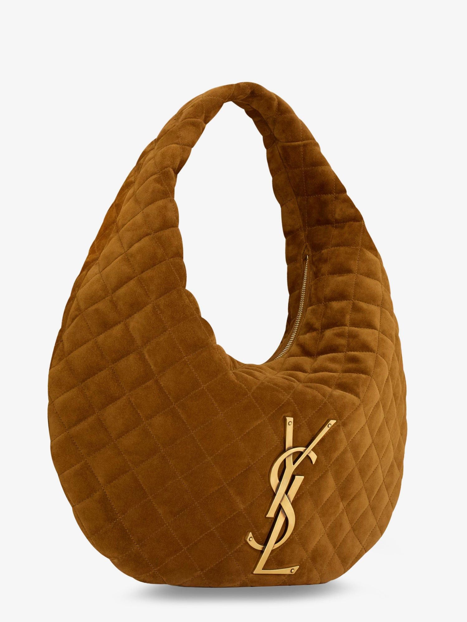 Saint Laurent Paris Icare Hobo Suede Handbag Size ONE SIZE - 3 Thumbnail